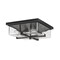 Z-Lite Sana 4 Light Outdoor Flush Ceiling Mount Fixture, Black And Seedy 592F-BK - alternate 4